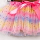 thumbnail image 5 of Gibobby Plisado Mini Falda De Las Falda + niñas arcoíris danza tul empalme disfraz Ballet niños fiesta horquilla niñas vestido y falda(Rosa， 2-4 Años), 5 of 5