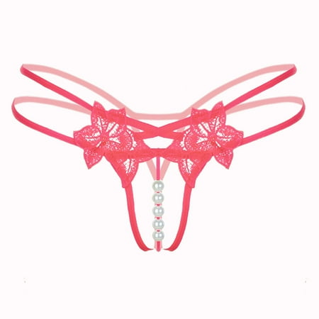 

Toyfunny Pendant Lady Pearl G String V-String Women Panties Low Waist Underwear WR