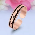thumbnail image 5 of 4mm Bali Design Toe Band Ring 925 Sterling Silver Thin Adjustable Stylish Rings For Women, 5 of 5