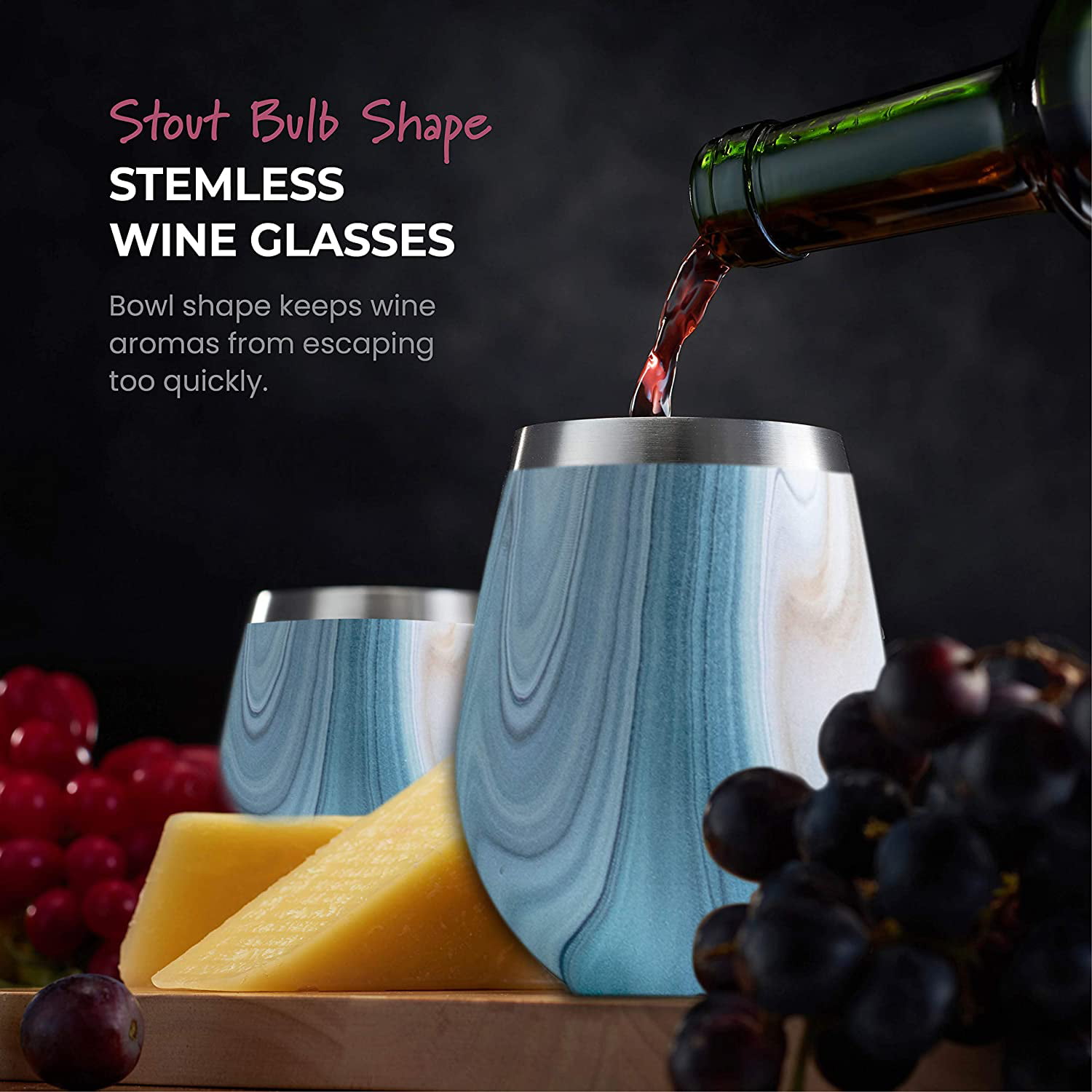 Stainless Steel Wine Glass For RTIC Style Tumbler Cups Goblet Red Wine Beer  Mugs With Lid Tumbler Baseball Cups 10oz SF86 From Bling_world, $5.58