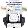 thumbnail image 4 of BestOffice Ergonomic Office Chair High-Back White, Lumbar Support, PU Executive Swivel Rolling for Back Pain, 4 of 7