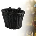 thumbnail image 2 of Cesta de bicicleta para niños, decoración delantera, cesta de manillar, accesorios de bicicleta, Negro, 2 of 9