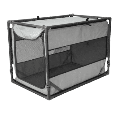 Sport Pet Designs Portable Folding Dog Kennel, Gray, Large