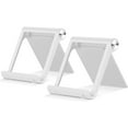 thumbnail image 1 of 2-piece Tablet Holder, Multi-angle Portable Phone Holder, Compatible with Multiple Models-01-White, 1 of 7