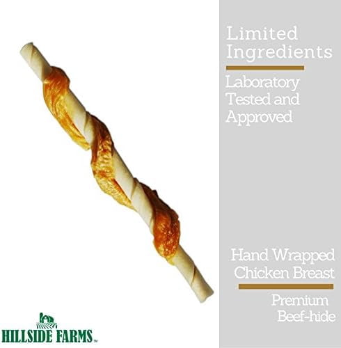 Hillside Farms Chicken And Rawhide Jerky Wraps Premium Dog Treats, 32 oz.