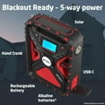 thumbnail image 4 of Eton Quest Hand Crank NOAA Weather Radio, All Band Emergency Radio, AM/FM Shortwave Storm Radio, Bluetooth, Ambient Light, Phone Charger, RDS, Solar, Flashlight, Camping, Hiking, 4 of 7