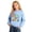 Light Blue, variant on ZHOGXU Girls Hooded Sweatshirt Floral Letter Print Long Sleeve Back to School Pullover Hoodie For Kids Casual Outdoor Play Wear,Black,3-4 Years