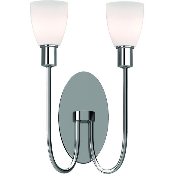 Volume Lighting Concord 2-Light Indoor Polished Nickel Wall Sconce