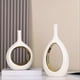 thumbnail image 4 of White and Gold Vase Ceramic White Vases Home Decor, 4 of 5