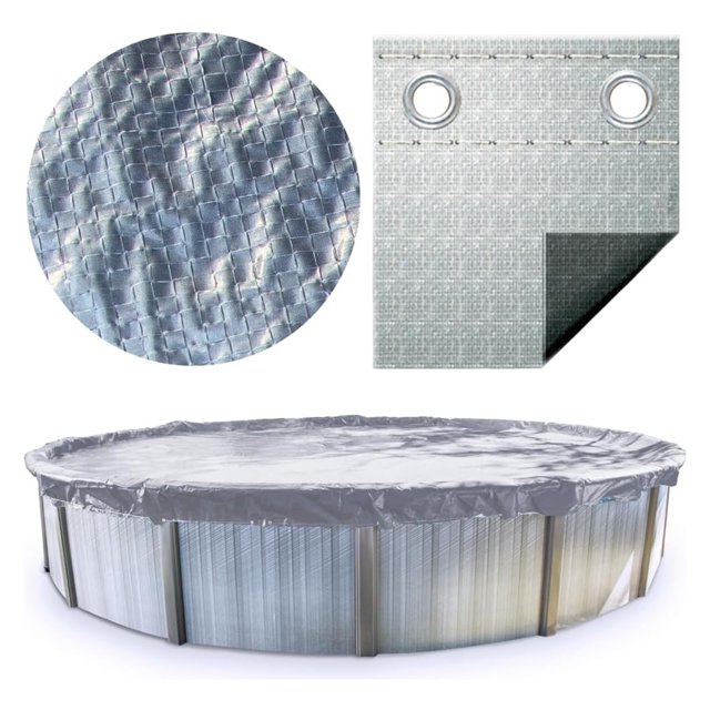 Swimline Hydrotools Silver King Winter Cover for 15x30 Ft Above Ground Pools