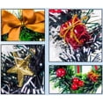 thumbnail image 2 of HESHENG Mini Christmas Wreath Wall Hanging Decoration Xmas Party Door Garland Ornaments, Star, 2 of 4
