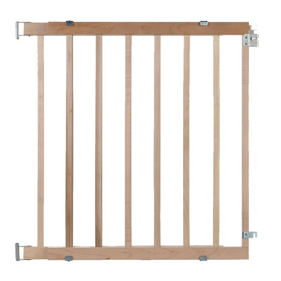 Barrière pivotante de luxe en bois Installation avec Fixations North States pour escalier, pour les enfants et les animaux domestiques