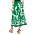 thumbnail image 6 of Oussum Women's Skirt A-Line Long Maxi Rayon Elastic Waist Midi Skirt's, 6 of 7