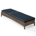 thumbnail image 5 of Crosley Furniture Bradenton Fabric Patio Chaise Lounge in Brown/Navy, 5 of 11