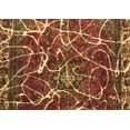 thumbnail image 1 of Ahgly Company Indoor Rectangle Abstract Brown Modern Area Rugs, 2' x 5', 1 of 4