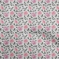 thumbnail image 1 of oneOone Tissu Polyester Spandex Rose Tissu à Fleurs pour Robe Tissu Imprimé au Mètre 56 Pouces de Large, 1 of 4