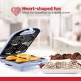 thumbnail image 3 of Holstein Housewares 4-Section Heart-Waffle Electric Belgian Waffle Maker, Lavender, 3 of 9