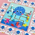 thumbnail image 3 of Wooden Slide Puzzle Toy Octopus Sliding Puzzle Matching Game Early Educational Montessori Toy Sensory Development Color Recognition Matching Blocks Toy for Over 3 Years Old Kids, 3 of 10