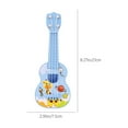 thumbnail image 3 of Children's Ukulele, Kids Ukulele, 22 Inch Mini Ukulele for Beginners with Nylon Strings, Early Education Toy Musical Instrument, Lightweight Plastic Blue Guitar for Kids and Teens, 3 of 8