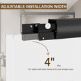 thumbnail image 3 of Goodyo Double Sliding Glass Shower Door 48 in. W x 72 in. H Aluminum Framed Shower Enclosure with SGCC Clear Tempered Glass, Stainless Steel Hardware, Matte Black, 3 of 12