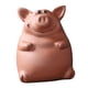 thumbnail image 3 of Figura decorativa de cerdito de cerámica en miniatura para té, estatua de animal pequeño. Rojo, 3 of 9