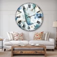 thumbnail image 2 of Designart 'Indigold Bird Cottage Family V' Traditional Wall Clock, 2 of 3