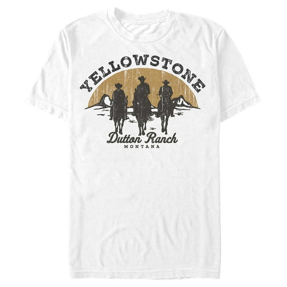 Men's Yellowstone Riders Of Dutton Ranch Silhouette Graphic T-Shirt