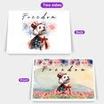 thumbnail image 2 of Freedom Maltese on Independence Day 4th of July 7x5in Folded Greeting Card Maltese Dog Lover Gifts Idea Single Note Card with Envelope - 01005, 2 of 5