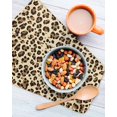 thumbnail image 3 of Leopard Kitchen Dish Towels for Drying Dishes Set of 2, Rustic Brown Animals Art Modern Waffle Weave Microfiber Hand Tea Bathroom Towels Quick Dry & Absorbent Towel 12x12, 3 of 7