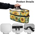 thumbnail image 5 of HELLHERO Protective Case Ironing Machine Storage Bag Easy to Clean Sunflower Pattern Handheld Travel Steamer Organizer, Bag Only, 5 of 6