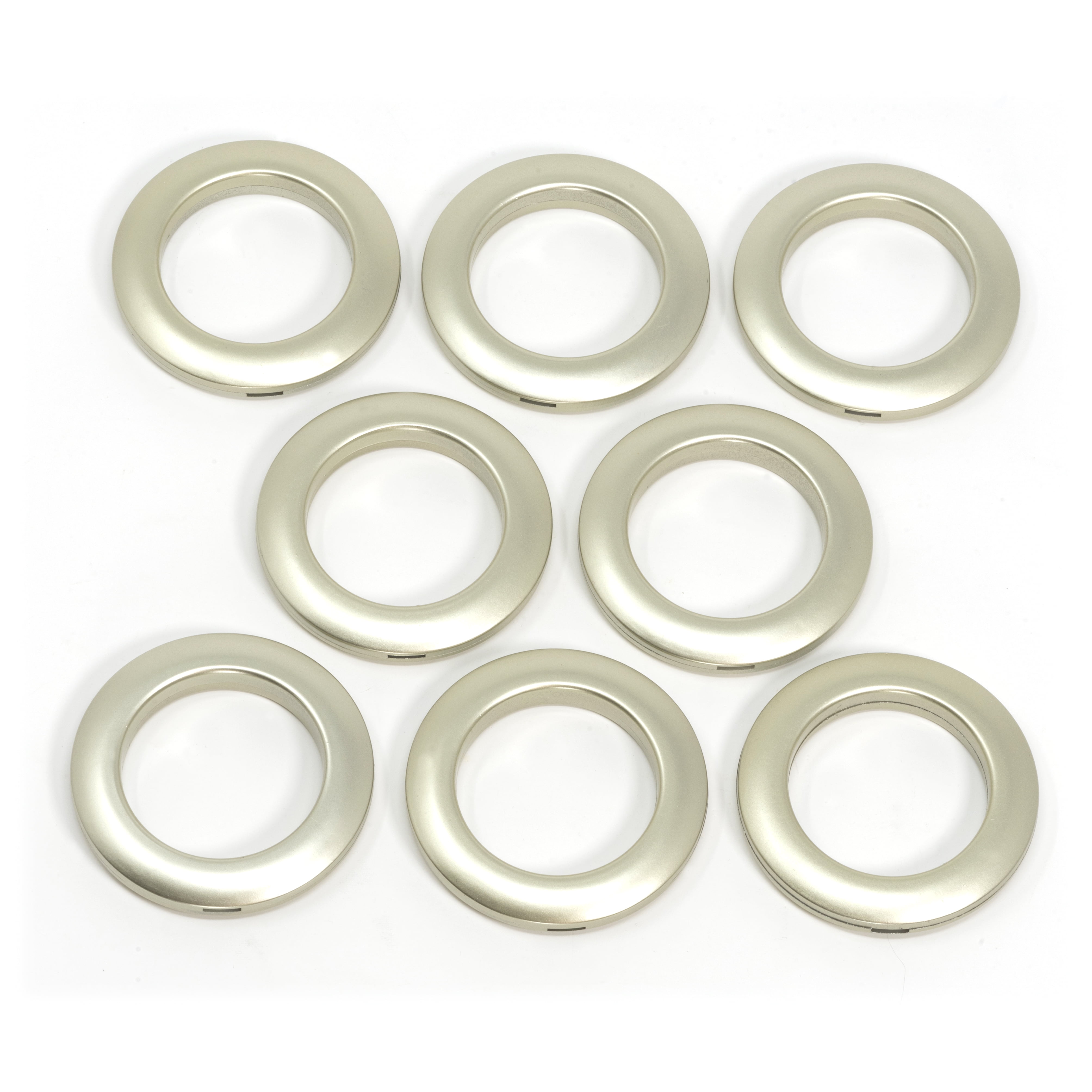 Kuasting Curtain Grommets Surface 28 pcs Stainless Steel Metal Curtain  Eyelet Rings Inner Layer ABS Plastic Large Metal Grommets 1.65“ Metal  Grommets