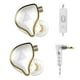 thumbnail image 2 of QKZ ZXD Auriculares con cable 3.5mm portátil portátil 360 grados en audio auricular interior exterior transmisión en vivo ejercitando auriculares caminando plateado con micrófono Scienceny EL014470-04, 2 of 7