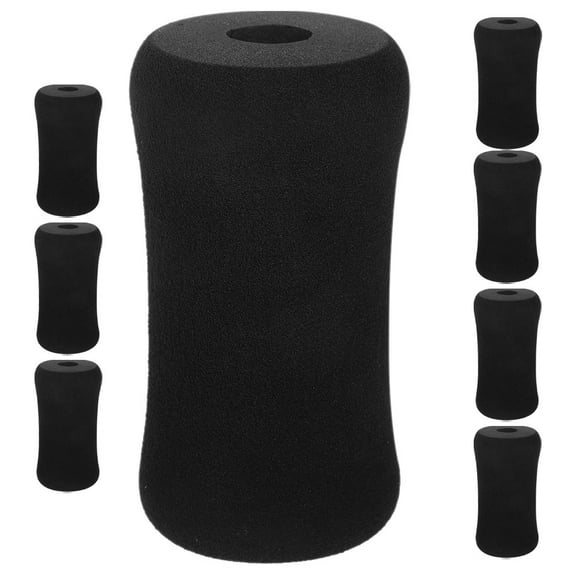 LOLIPPYY 4-Pack Black Rubber Workout Bench Pads for Enhanced Comfort and Support During Fitness Training Sessions
