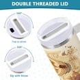 thumbnail image 6 of 40 oz Insulated Stainless Steel Tumbler Double Wall Stainless Steel Tumbler with 2-Way Drinking Bears Are Eating Honey, 6 of 9