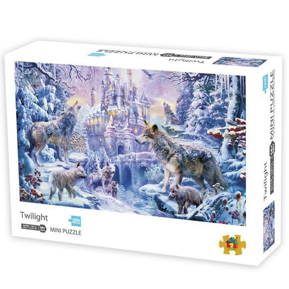 1000-Piece Jigsaw Puzzle Toys Challenging Puzzle Game for Kids Adult Color:Twilight