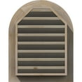 thumbnail image 5 of 12"W x 32"H Round Top Gable Vent (17"W x 37"H Frame Size): Unfinished, Functional, Smooth Pine Gable Vent w/ Brick Mould Face Frame, 5 of 13