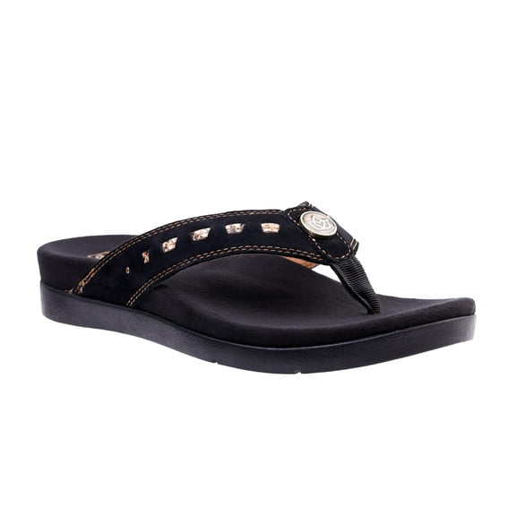 REVITALIGN Women's Laguna Slide Sandal, Black, 6.5