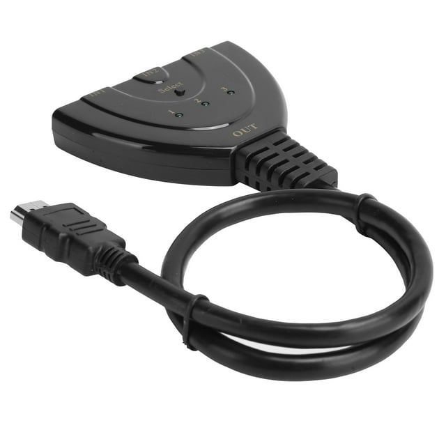 Herwey 4K 3 In 1out Switch Hub Interface Splitter TV Switcher Adapter HD For HDTV PC