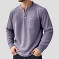 thumbnail image 2 of VJATTWR Men's Long Sleeve Hooded Shirt, Lightweight Pullover with Front Pocket, Casual L, 2 of 4