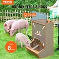 thumbnail image 2 of VEVOR Hog Feeder, 3.7 Bushel Capacity, Double Door Pig Feeder, Heavy Duty Steel Piglets Feeder, Multipurpose Trough Creep Feeder, Outdoor Livestock Feeder Farm Accessory for Feeding up to 8 Hogs, 2 of 9