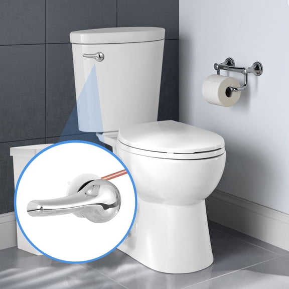 ETEREAUTY toilet tank lever replacement Toilet Tank Flush Lever Handle Iron for Home Use 4Pcs