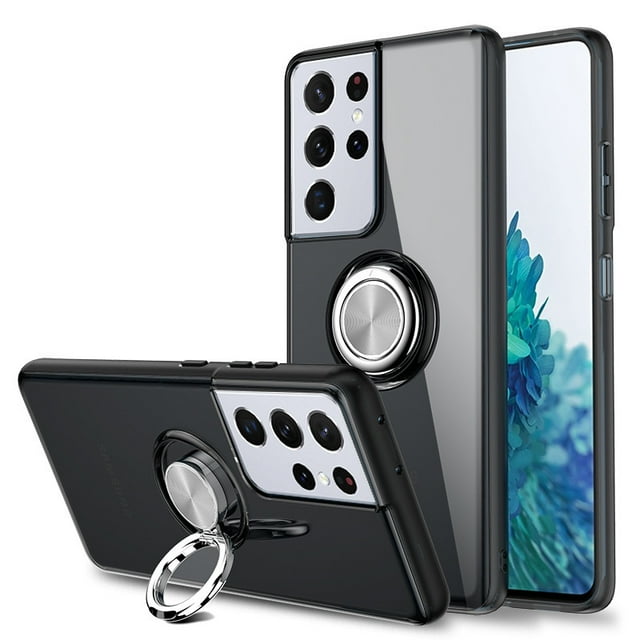 Case for Samsung S22 Ultra, Phone Case Shockproof Silicone Cover, s20plus Through Black Case Only