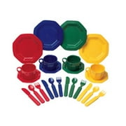 Learning Resources Pretend & Play Dish Set, Assorted Colors, 24 Pieces