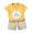 Yellow, variant on ibuvkizy Baby Girl Clothes Toddler Girl Short Clothing Sets,Toddler Kids Baby Boys Girls Fashion Cute Short Sleeve Print Casual Suit,Summer Casual Top Tee Shirts,Gifts for Her