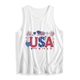 thumbnail image 5 of Goodtrade8 Summer Tank Tops for Women Red White and Blue Pullover American Flag Sleeveless Shirts July 4th Patriotic Casual Sports Womens Shirts Crew Neck, 5 of 5