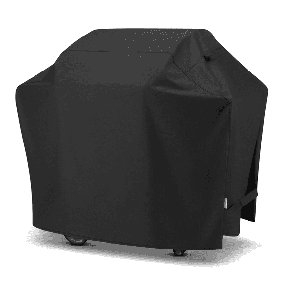 55 Inch Grill Cover - Heavy Duty Waterproof Barbecue Gas Cover, UV and Fade Resistant for Outdoor Grills, Black
