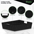 thumbnail image 2 of 4 Large Storage Bins - Closet Baskets Organization and Storage Solution for Bathroom Organization - Pantry Organization and Storage - Large Woven Baskets for Organizing - (Black), 2 of 4