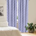 thumbnail image 3 of Ambesonne Modern 4-Panel Curtains, Irregular Geometric Forms, 56"x84", Ceil Blue Lavender Blue, 3 of 4