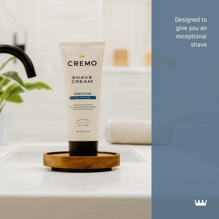 Cremo Sensitive Skin Concentrated Shave Cream, Unscented photo 2