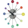 thumbnail image 4 of Infinity Instruments Orb Spoke 15 Inch Starburst Indoor Wall Clock, Rainbow, 4 of 7